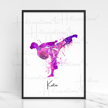 Personalised Martial Arts Print, 7 of 7