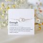 You Are Enough, Self Worth Inspirational Bracelet, thumbnail 1 of 7
