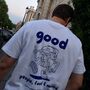 'Good People, Food And Mood' White Organic Cotton T Shirt, thumbnail 2 of 5