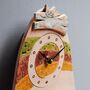 Handmade Cat Wall Clock Bright Coloured, thumbnail 4 of 7