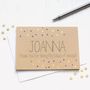 Personalised Maid Of Honour Thank You Card, Gold Dots, thumbnail 3 of 4