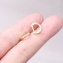 Gold Cz Huggie Hoop Earrings, thumbnail 1 of 7