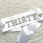Twenty First / 21st Birthday Pearl Personalised Sash, thumbnail 3 of 3