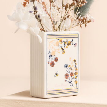 Ceramic Little Book Of Flower Buds Tiny Vase, 4 of 4