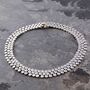 Sterling Silver Chunky Scales Necklace, thumbnail 3 of 8