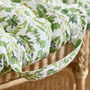 Botanical Leaves Padded Bench Cushion, thumbnail 4 of 5