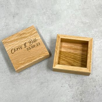 Personalised Wooden Ring Boxes, 3 of 11