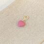 Sterling Silver Pink Heart Charm, thumbnail 2 of 3
