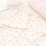 Baby Girls Pebble Cardigan, Babygrow, Hat And Blanket Set, thumbnail 4 of 12