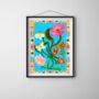 'Blossom' Summer Inspired Colourful Pattern Print, thumbnail 2 of 3