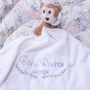 Personalised Monkey Baby Comforter Blanket Toy, thumbnail 3 of 5