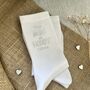The Maid Of Honour Personalised Wedding Socks, thumbnail 2 of 3