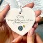 Personalised Love You To The Moon Ceramic Decoration, thumbnail 1 of 2