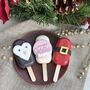 Personalised Cute Christmas Trio Of Cakesicles, thumbnail 1 of 12