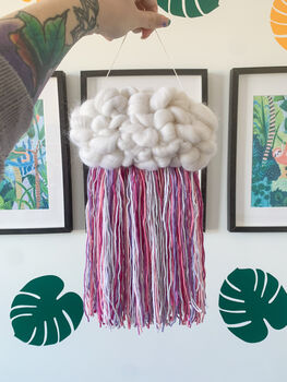 Personalised Mixed Fringe Cloud Wall Hanging, 7 of 9