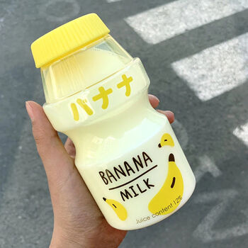 Kawaii Yogurt Style Water Bottle With Carry Strap, 9 of 11