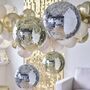 Silver Disco Mirrorball Hanging Decoration Large, thumbnail 3 of 3