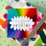 Colourful Wedding Congratulations Card, thumbnail 1 of 3