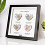 Wooden Anniversary Gift 3D Heart Map Locations Print In Solid Wooden Frame, thumbnail 2 of 12