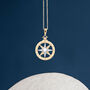 9ct Mixed Gold Compass Necklace, thumbnail 2 of 11