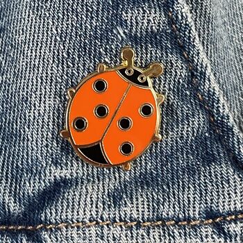 Lucky Ladybird Pin Badge, 3 of 7