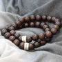Personalised Wooden Bead Mens Bracelet, thumbnail 2 of 10