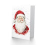 Jolly Santa Claus Snowflakes Snow Xmas Christmas Card, thumbnail 2 of 4