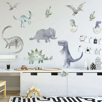 Cute Dinosaurs Kid’s Removable Wall Vinyl Stickers, 7 of 9