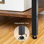 Three Tier Slim Glass Top Side Table Bedside Table, thumbnail 8 of 9