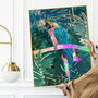 Rainbow Macaw Tropcal Rainforest Jungle Print, thumbnail 2 of 5