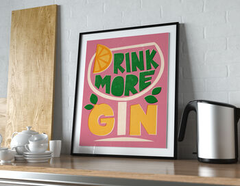 Drink More Gin Print, 3 of 3