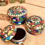 Mult Colour Mosaic Trinket Boxes | Set Of Three Or Single Box, thumbnail 4 of 5