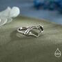 Skeleton Hands Heart Sterling Silver Ring, thumbnail 5 of 10