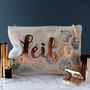 Personalised Marble Effect Make Up Bag, thumbnail 1 of 2