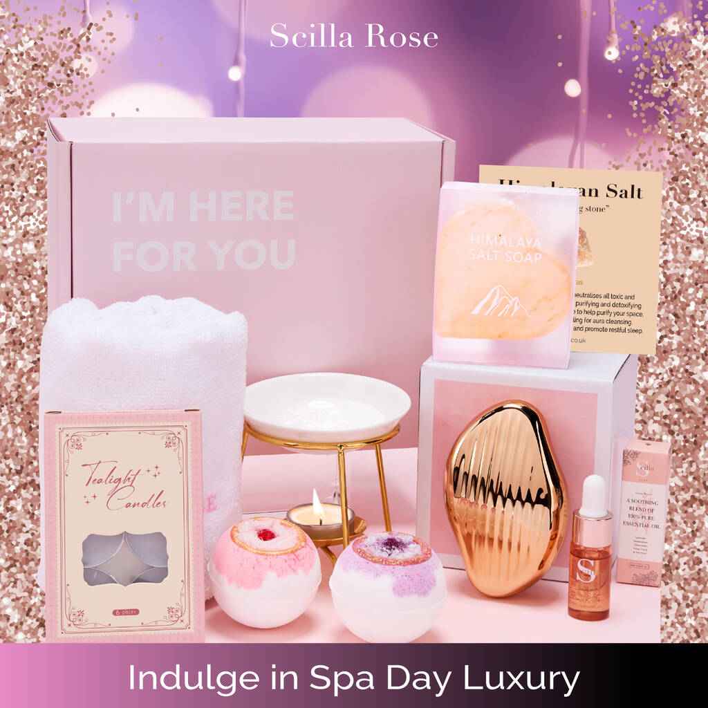 Best Pamper Hamper Spa Gift Set For Women By Scilla Rose