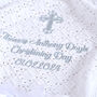 Personalised 100% Cotton Knitted Shawl For Christening, thumbnail 3 of 9