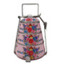 Hand Painted Tiffin Lunch Box Vintage Floral, thumbnail 7 of 7