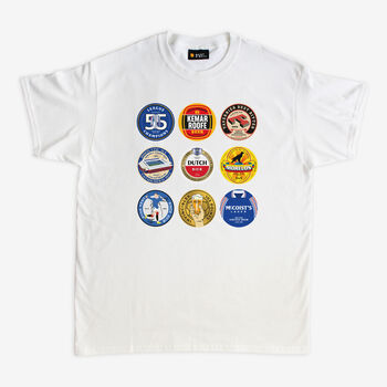 Rangers Football Beer Mats T Shirt, 2 of 4