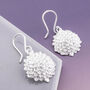 Sunflower Sterling Silver Floral Pendant Necklace, thumbnail 5 of 7