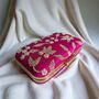 Hot Pink Pearl Rectangular Clutch Bag, thumbnail 5 of 9