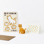 Pop Out Ginger Cat Greeting Card, thumbnail 2 of 2