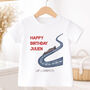 Personalised Lap One Complete Racing Birthday T Shirt, thumbnail 1 of 7
