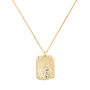 Chunky 18 K Gold Coin Medallion Necklace, thumbnail 5 of 6