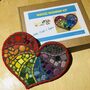 Rainbow Heart Mosaic Craft Kit, thumbnail 1 of 2