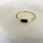 Black Onyx Baguette Ring, thumbnail 2 of 9