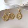 Gold Plated Sterling Silver Tree Necklace, thumbnail 5 of 6