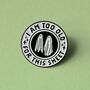 Too Old For This Halloween Ghost Enamel Pin Badge, thumbnail 1 of 3