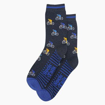 Cycling Bamboo Socks Men's Christmas Cracker Hanging Tree Decoration, 3 of 5