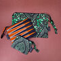 Large African Print Zip Pouch Bag | Nkechi Print, thumbnail 6 of 6