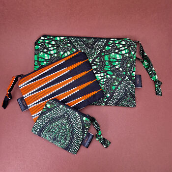 Large African Print Zip Pouch Bag | Nkechi Print, 6 of 6